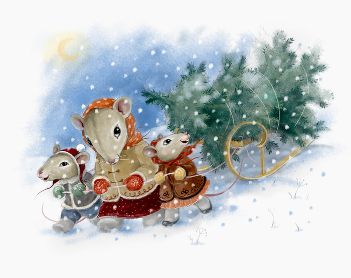 Новогодняя открытка