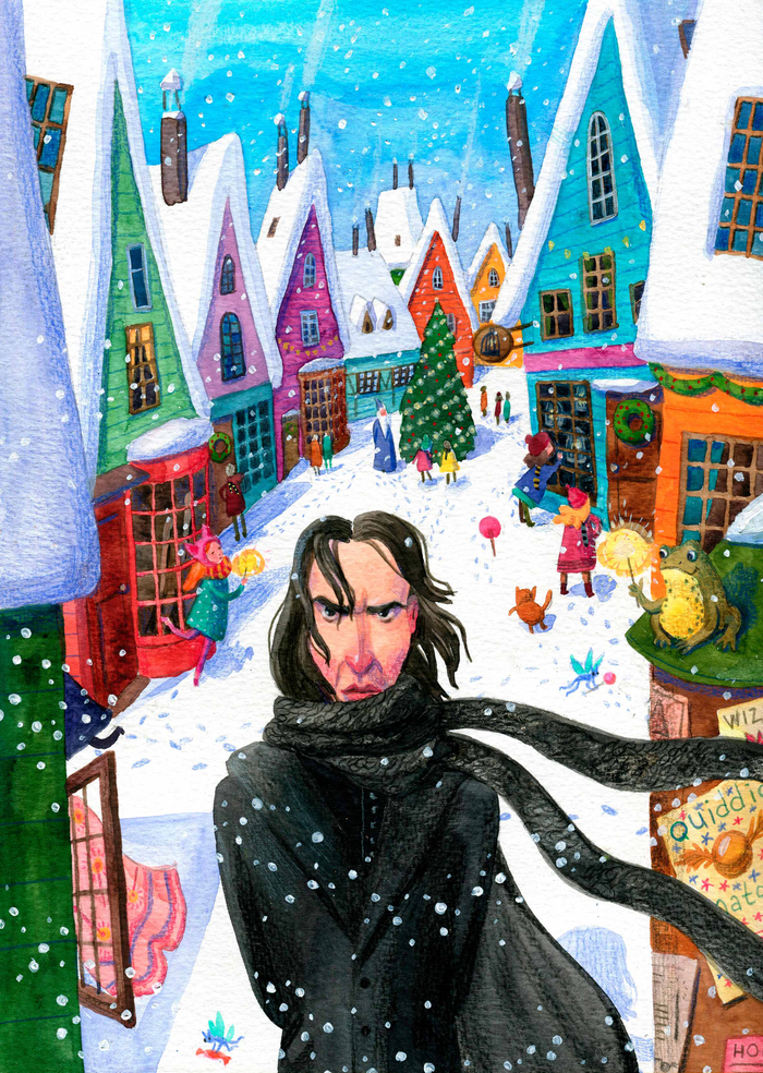 Иллюстрация в стиле "Гарри Поттер"
