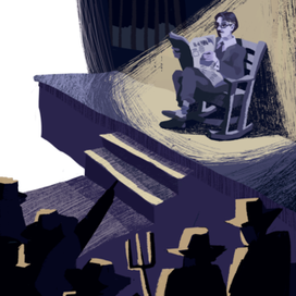 Растровая иллюстрация к книге