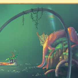 открытка "дракон"