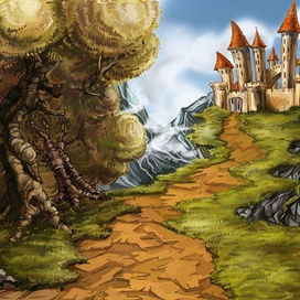 Замок на обрыве