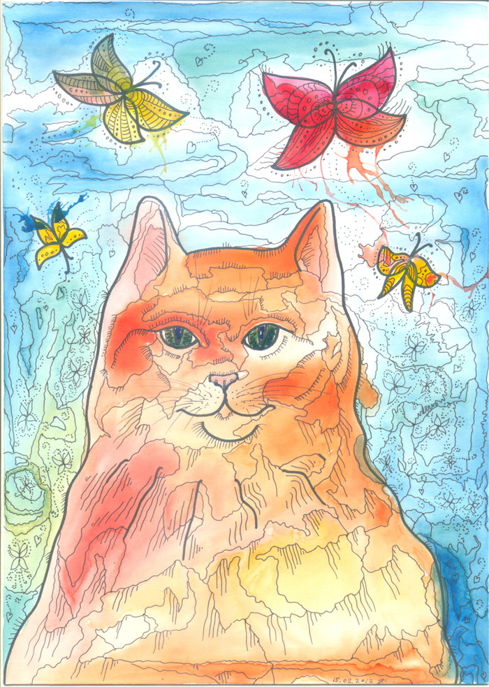 Кот к 14 февраля или 8 марта :-)