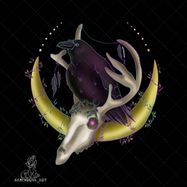 Ворон-посланник мира духов 