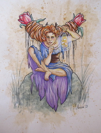 Тюльпанная девушка