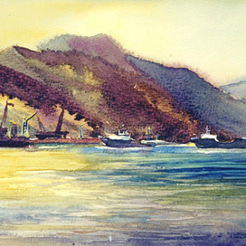 Утренний порт. Новороссийск.