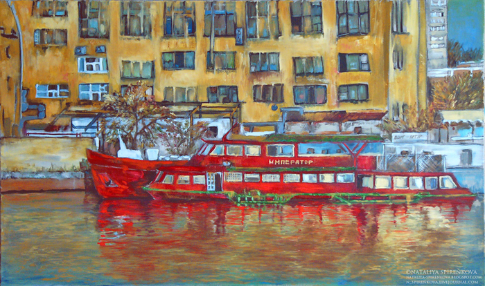 На Химкинском водохранилище.