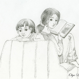 Брат с сестрой. Из серии фотоальбом.