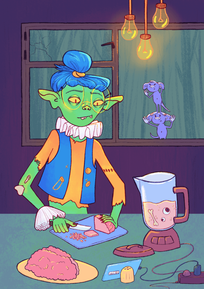 ZOMBIE MAKES A MILKSHAKE 