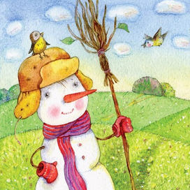 Снеговик по весне