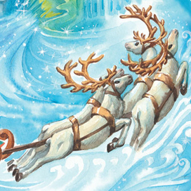 Иллюстрация для упаковки печенья. Фрагмент 