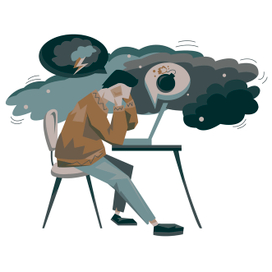 Человек в депрессии