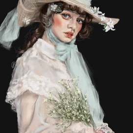 Девушка в шляпке