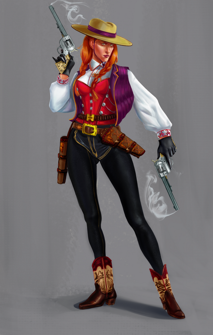 Дизайн персонажа. Ковбойша