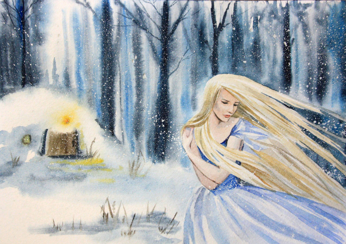 Дюймовочка. Часть 6. Наступила зима.