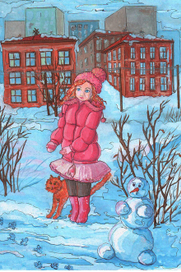 пробежала собака