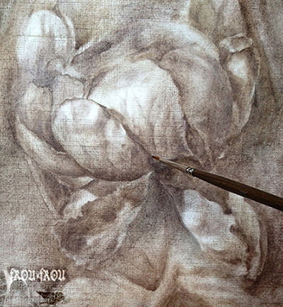 Таинственный сад. Мишкафейная роза.