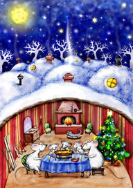 В гостях у белых мышек