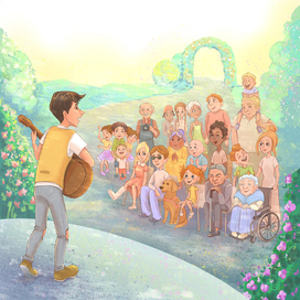 "Белый цветок надежды"