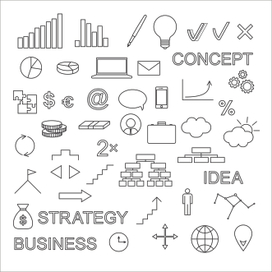 набор иконок для бизнеса