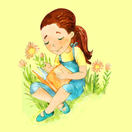 Девочка с книжкой