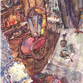 Старый фонарь, Иллюстрация к сказке Андерсона.