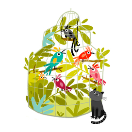 Шесть попугаев 