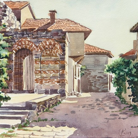 Улочка Несебра. Болгария.