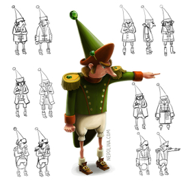 Урфин Джюс и его эскизы