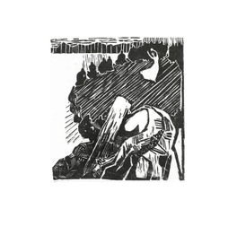 М.Ю.Лермонтов "Демон", гравюра на фанере