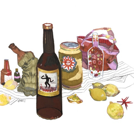 Натюрморт с пивом 