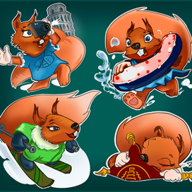 Веселая белка