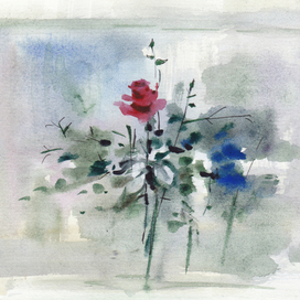 осенняя роза