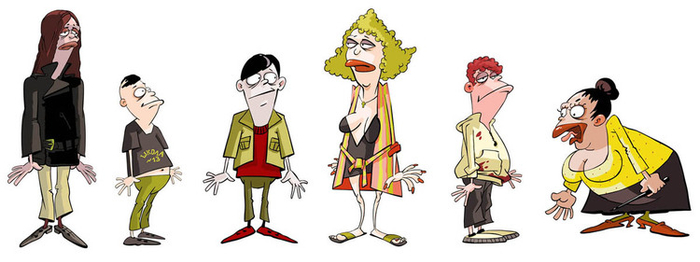 Персонажи для мультфильма