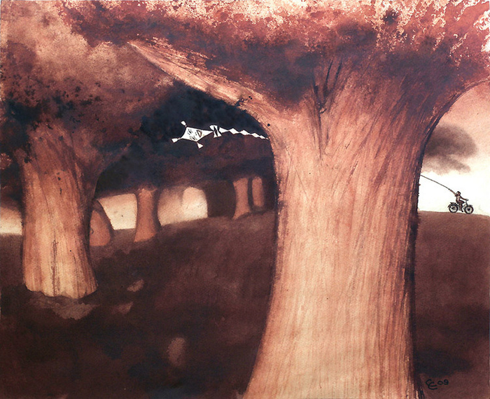 На закате /Надя на веласе/