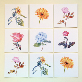 Открытки для флористического салона🌸