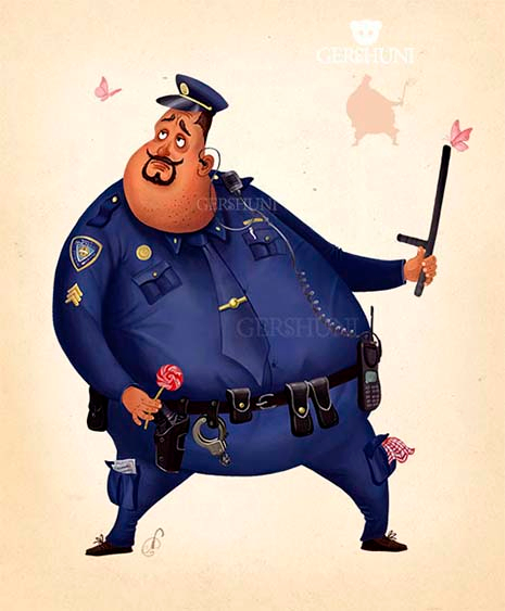 Персонаж-Полицейский.This is the police officer.