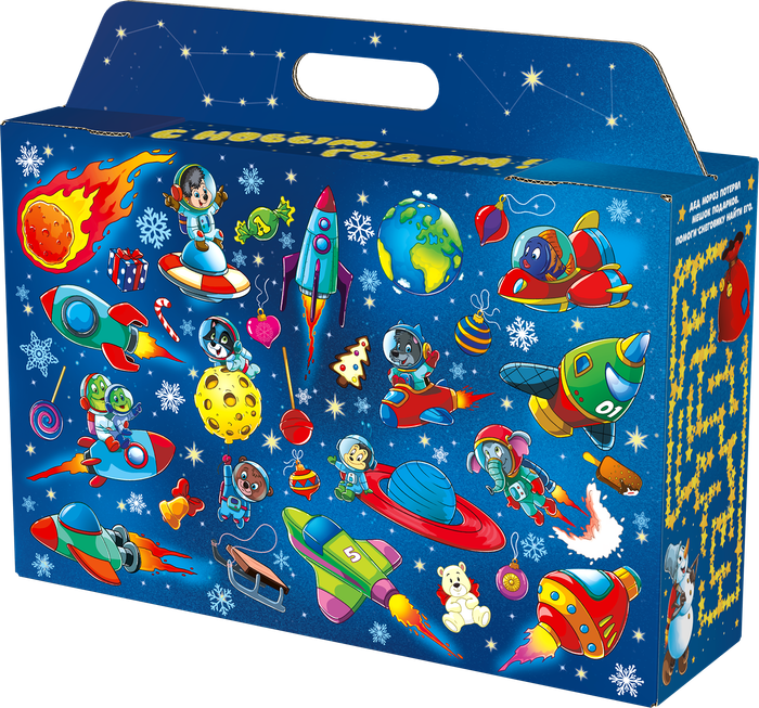 коробка новогодняя маленькая