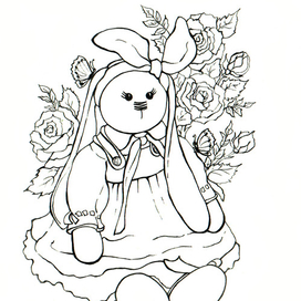 Зайка Липа в графике