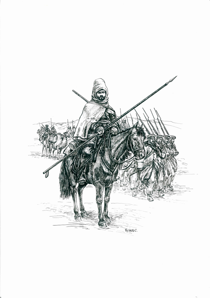 Казак 1-го Оренбургского регулярного казачьего полка. Зимний поход на Хиву 1839 ноябрь-1840февраль.