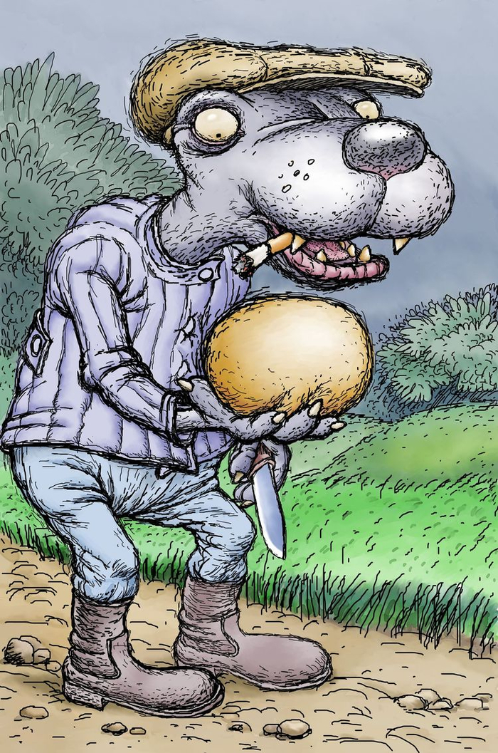 Поймал как-то раз Волк - Колобка...