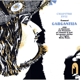 шмуцтитул к одной из глав романа Ф.Рабле Гаргантюа и Пантагрюэль"
