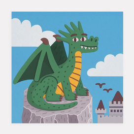 Dragon. Illustration for Uchi.ru