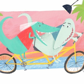 На велосипеде