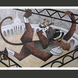 иллюстрация к сказке Корнея Чуковского "Крокодил"