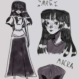 Концепт арт персонажа по книге