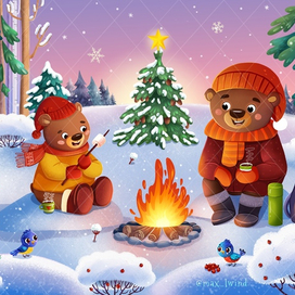 Новогодний пикник в лесу