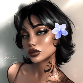 Яркий портрет в уникальном авторском стиле