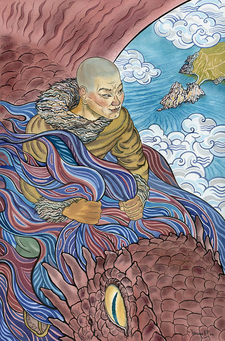 Иллюстрация к бурятской сказке "Муу Хара"