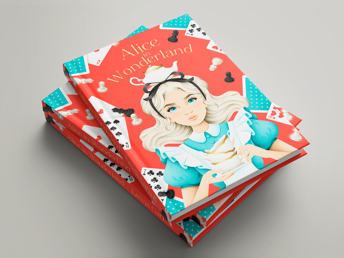 Обложка: Льюис Кэрролл "Приключения Алисы в Стране чудес"