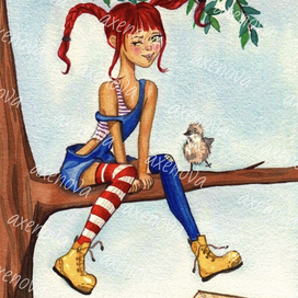 озорная девчушка